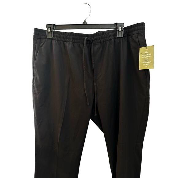 NWT H&M Slim Fit Black Pants w/Pockets & Stretch Waist  XXL - Picture 2 of 8